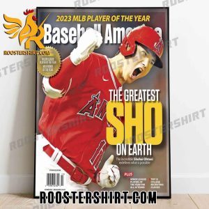 Congratulations Shohei Ohtani 2023 MLB Player Of The Year Poster Canvas