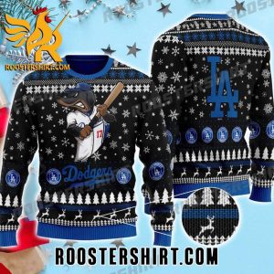Dachshund Player Los Angeles Dodgers Ugly Christmas Sweater