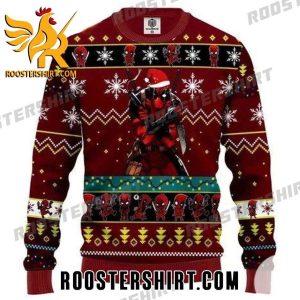 Deadpool Fights Xmas Ugly Sweater