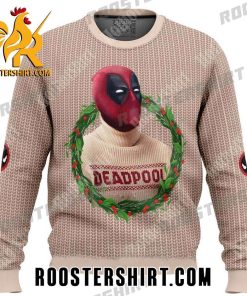 Deadpool Wreath Ugly Christmas Sweater Gift For Marvel Fans