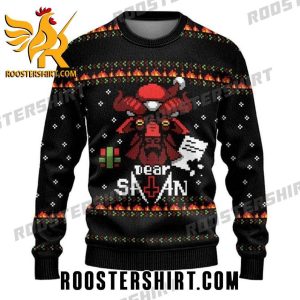 Dear Satan Satanic Ugly Christmas Sweater For Mens And Womens