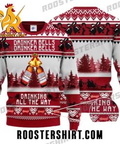 Drinker Bells Drinker Bells Drinking All The Way Budweiser Ugly Christmas Sweater