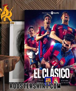El Clasico FC Barcelona vs Real Madrid Poster Canvas