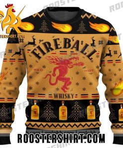 Fireball Whisky Red Hot Ugly Sweater Ugly Christmas Sweater