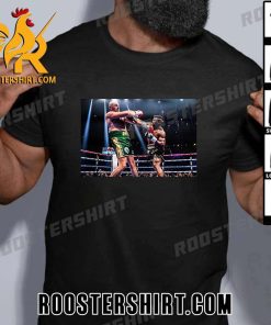 Francis Ngannou Drops Tyson Fury but was Loses T-Shirt