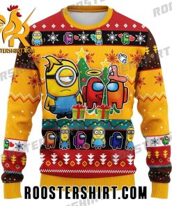Funny Among Us And Minion Ugly Christmas Sweater