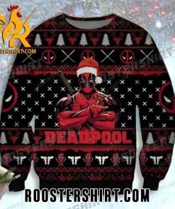 Funny Deadpool Marvel Cosplay Santa Claus Ugly Sweater