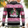 Funny Merry Drunk Im Christmas Flamingo Ugly Christmas Sweater
