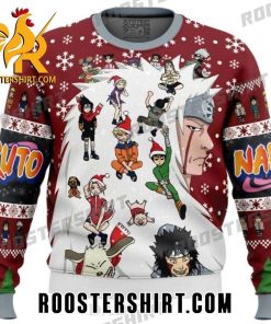 Funny Naruto Characters Go To Christmas Art Style Ugly Sweater