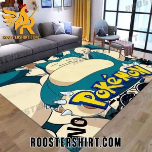 Funny Snorlax Pokemon Rug For Bedroom