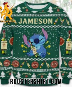 Funny Stitch Hug Jameson Whisky Ugly Christmas Sweater