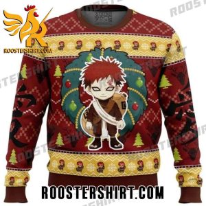 Gaara Chibi In Naruto With Christmas Tree Ugly Sweater