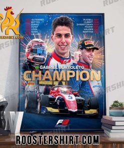 Gabriel Bortoleto Champions 2023 Formula 3 Poster Canvas