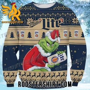 Grinch Cosplay Santa Claus Miller Lite Ugly Christmas Sweater