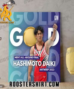 Hashimoto Daiki Champions Mens All Around Final Antwerp 2023 Poster Canvas