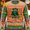 I Love Being A Turtle Michelangelo Ninja Turtle Ugly Christmas Sweater
