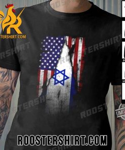 I Stand With Israel X American Flag Vintage T-Shirt
