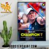 Iga Swiatek Champions 16th Titles China Open Beijing Championship 2023 Poster Canvas