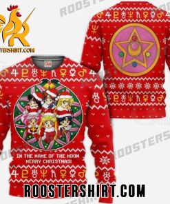 In The Name Of The Moon Merry Christmas Sailor Moon Christmas Sweater