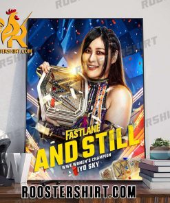 Iyo Sky WWE Womens Champions 2023 WWE Fastlane Poster Canvas