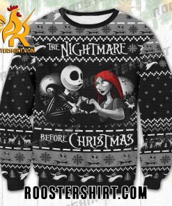 Jack Skellington And Sally Couple in The Nightmare Before Christmas Ugly Sweater