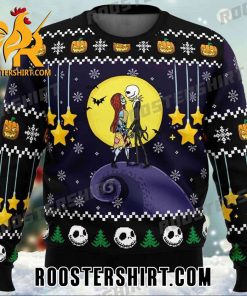 Jack Skellington Love Sally Romantic Nightmare Before Christmas Ugly Sweater