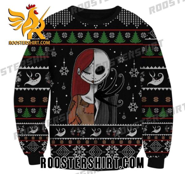 Jack Skellington Mix Sally New Design The Nightmare Before Christmas Ugly Sweater