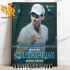 Jannik Sinner Champs Beijing 2023 Championship Poster Canvas