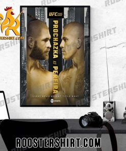 Jiri Prochazka Vs Alex Pereira At UFC 295 Light Heavyweight Title Bout 2023 Poster Canvas