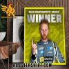 Josh Cook Champions 2023 Independents Driver Winner BTCC Poster Canvas