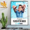 Julian Alvarez Player Of The Month Etihad Airways Poster Canvas
