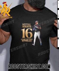 Ketel Marte 16 Game Hitting Streak Longest To Start A Postseason Career T-Shirt