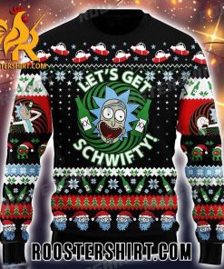 Lets Get Schwifty Rick Sanchez New Design Ugly Christmas Sweater Gift For Rick And Morty Fans