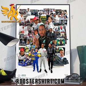 Lewis Hamilton Story So Far  Mercedes-AMG PETRONAS F1 Team Poster Canvas