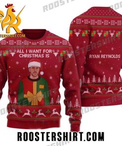 Limited Edition All I Want For Christmas Is Ryan Reynolds Ugly Xmas Sweater