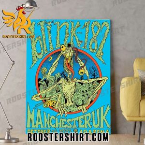 Limited Edition Blink 182 Manchester UK Poster Canvas