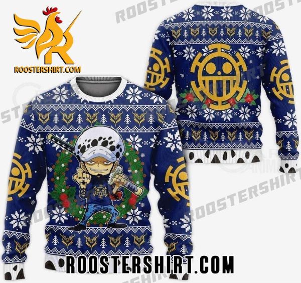 Limited Edition Trafalgar D. Water Law One Piece Ugly Christmas Sweater