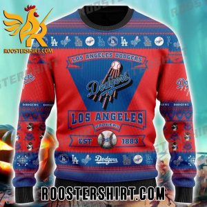 Los Angeles Dodgers EST 1883 Ugly Christmas Sweater