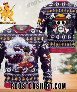 Luffy Gear 4 Ugly Christmas Sweater Gift For One Piece Fans