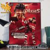 Luke Hughes New Jersey Devils 4th Overall Pick In The 2021 Draft 4 PTS In 5 GP With NJD In 2022 – 2023 Poster Canvas