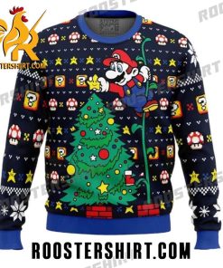Mario decorates the Christmas tree Ugly Sweater