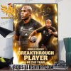 Mark Telea World Rugby Breakthrough Player Of The Year Signature Poster Canvas