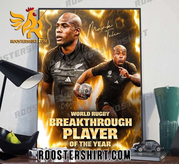 Mark Telea World Rugby Breakthrough Player Of The Year Signature Poster Canvas