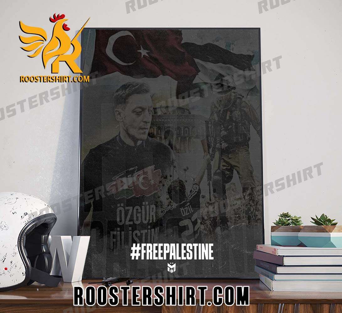 Mesut Ozil Praying for peace Please Stop The War Free Palestine Poster Canvas