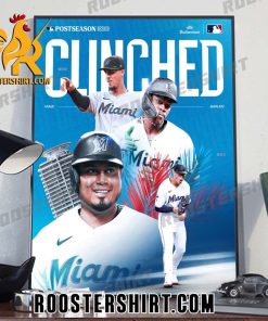 Miami Marlins Team Clinched Postseason 2023 MLB Poster Canvas