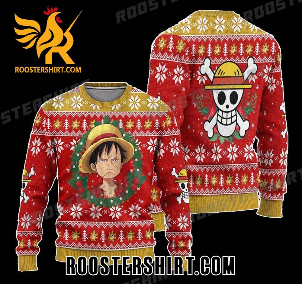 Monkey D Luffy One Piece Anime Ugly Christmas Sweater With New Design
