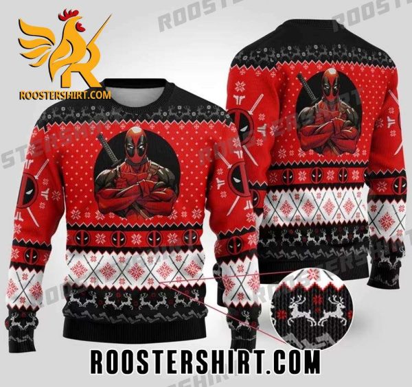 New Design Deadpool Ugly Christmas Sweatshirt Gift For Super Hero Fans