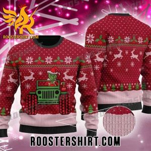 New Design Funny Grinch Drive A Jeep Ugly Christmas Sweater