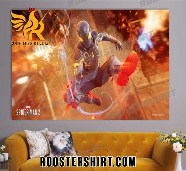 New Design Miles’ EnC0ded Suit for Spider-Men 2 Poster Canvas