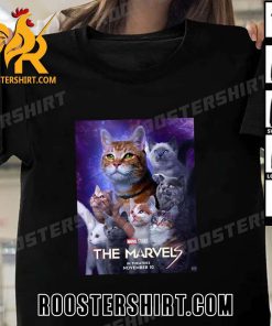New Poster The Marvels Cats T-Shirt